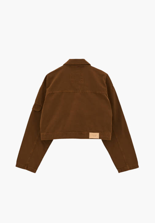Crop Ceket ve Barrel-Fit Denim Kombini