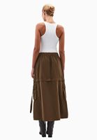 Bayan Kahverengi Orta Bel Kargo Cepli Etek