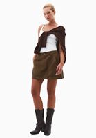 Bayan Kahverengi Orta Bel Kargo Cepli Etek