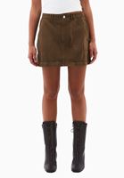 Bayan Kahverengi Orta Bel Kargo Cepli Etek