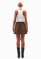 Bayan Kahverengi Orta Bel Kargo Cepli Etek
