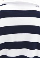 Bayan Çok Renkli Polo Yaka Çizgili Tişört