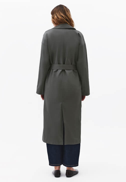 Oversize Trençkot ve Balon Pantolon Kombini