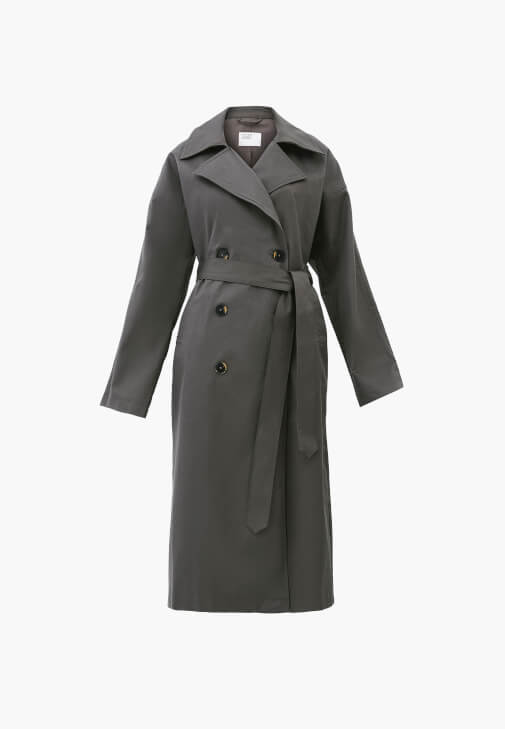 Oversize Trençkot ve Balon Pantolon Kombini