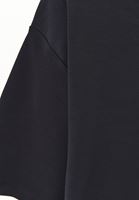 Bayan Siyah Pamuklu Oversize Tişört