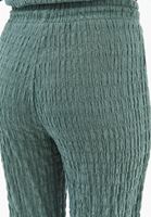 Bayan Yeşil Yüksek Bel Wide-Leg Pantolon