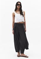 Bayan Gri Yüksek Bel Balon Pantolon