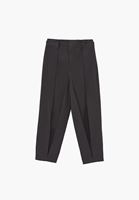 Bayan Gri Yüksek Bel Balon Pantolon