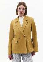 Bayan Sarı Oversize Blazer Ceket