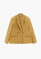 Bayan Sarı Oversize Blazer Ceket