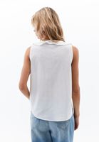 Bayan Çok Renkli Fırfırlı Çizgili Bluz