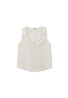 Bayan Çok Renkli Fırfırlı Çizgili Bluz