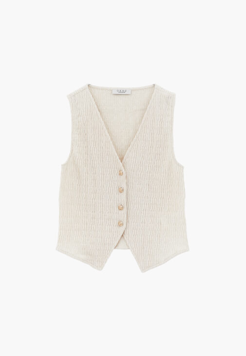 V Yaka Yelek ve Pantolon Kombini