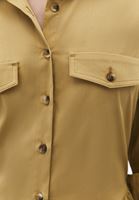 Bayan Sarı Uzun Gömlek Elbise