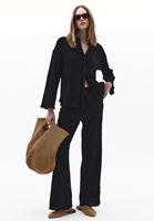 Bayan Siyah Oversize Gömlek