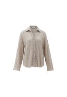 Bayan Bej Oversize Gömlek