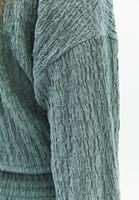 Bayan Yeşil Oversize Gömlek