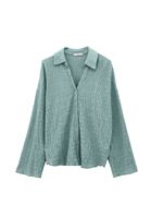 Bayan Yeşil Oversize Gömlek