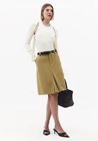 Bayan Sarı Kemer Detaylı Etek