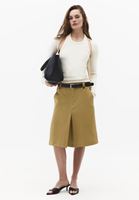 Bayan Sarı Kemer Detaylı Etek