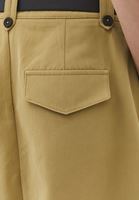 Bayan Sarı Kemer Detaylı Etek