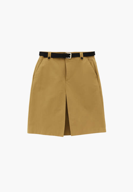 Midi Etek ve İkili Bluz Kombini