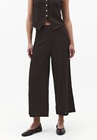 Bayan Kahverengi Dokulu Culotte Pantolon