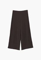 Bayan Kahverengi Dokulu Culotte Pantolon