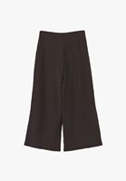 Bayan Kahverengi Dokulu Culotte Pantolon