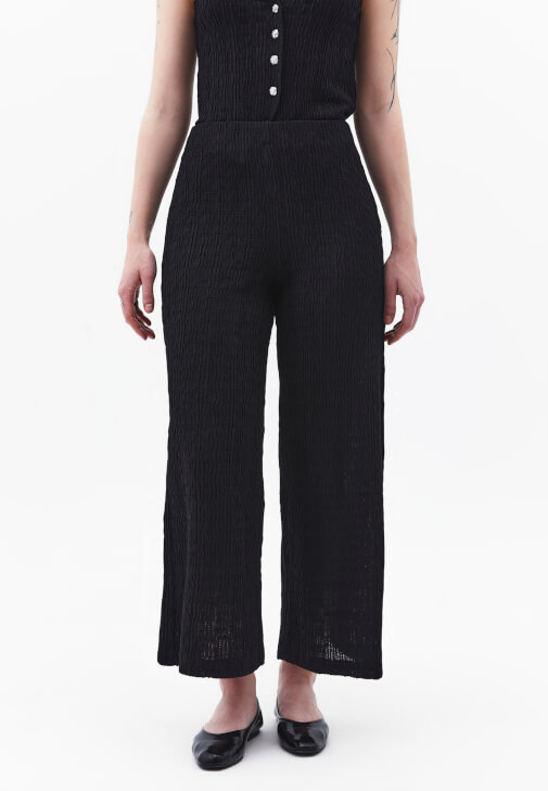 Culotte Pantolon ve Yelek Kombini