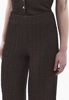 Bayan Kahverengi Dokulu Culotte Pantolon