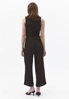 Bayan Kahverengi Dokulu Culotte Pantolon