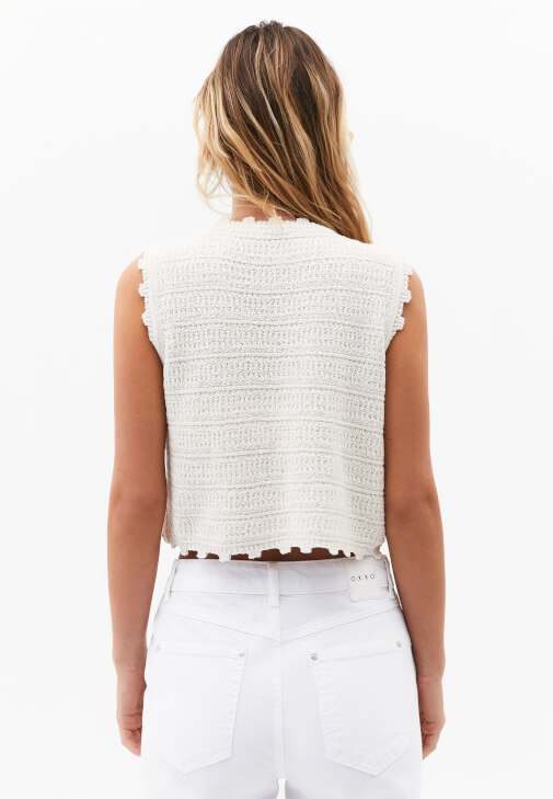 Dantelli Yelek ve Pantolon Kombini