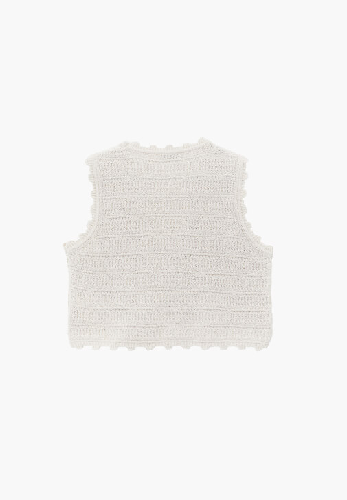 Dantelli Yelek ve Pantolon Kombini