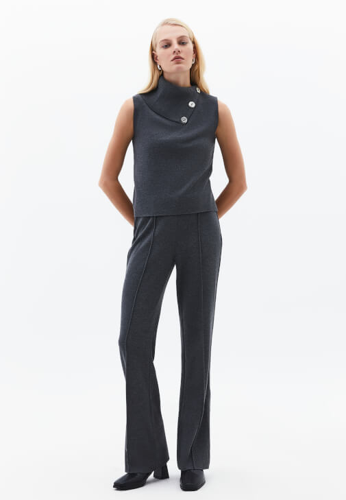 Flare Pantolon ve Ceket Kombini