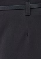 Bayan Siyah Kemer Detaylı Culotte Pantolon