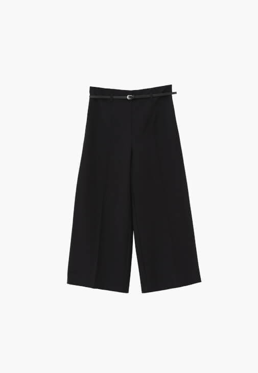 Culotte Pantolon ve Trençkot Kombini