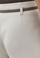 Bayan Krem Kemer Detaylı Culotte Pantolon