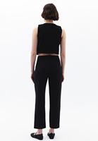 Bayan Siyah Ultra Yüksek Bel Carrot-Fit Pantolon