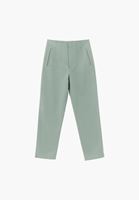 Bayan Yeşil Ultra Yüksek Bel Carrot-Fit Pantolon