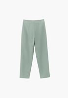 Bayan Yeşil Ultra Yüksek Bel Carrot-Fit Pantolon