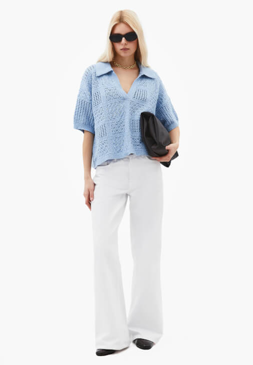  Ajurlu Kazak ve Pantolon Kombini