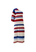 Bayan Çok Renkli Çizgili Triko Elbise