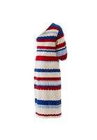 Bayan Çok Renkli Çizgili Triko Elbise