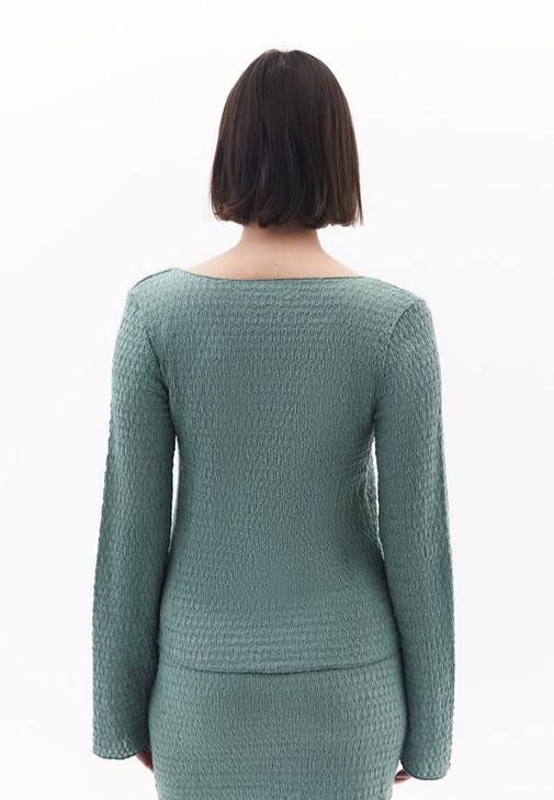 Bağlama Detaylı Top ve Etek Kombini