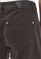 Bayan Kahverengi Orta Bel Barrel-Fit Pantolon