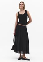 Bayan Siyah Dantel Detaylı Atlet