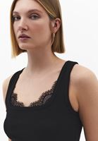 Bayan Siyah Dantel Detaylı Atlet