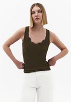 Bayan Yeşil Dantel Detaylı Atlet