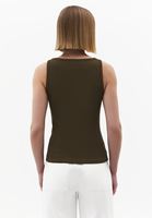 Bayan Yeşil Dantel Detaylı Atlet